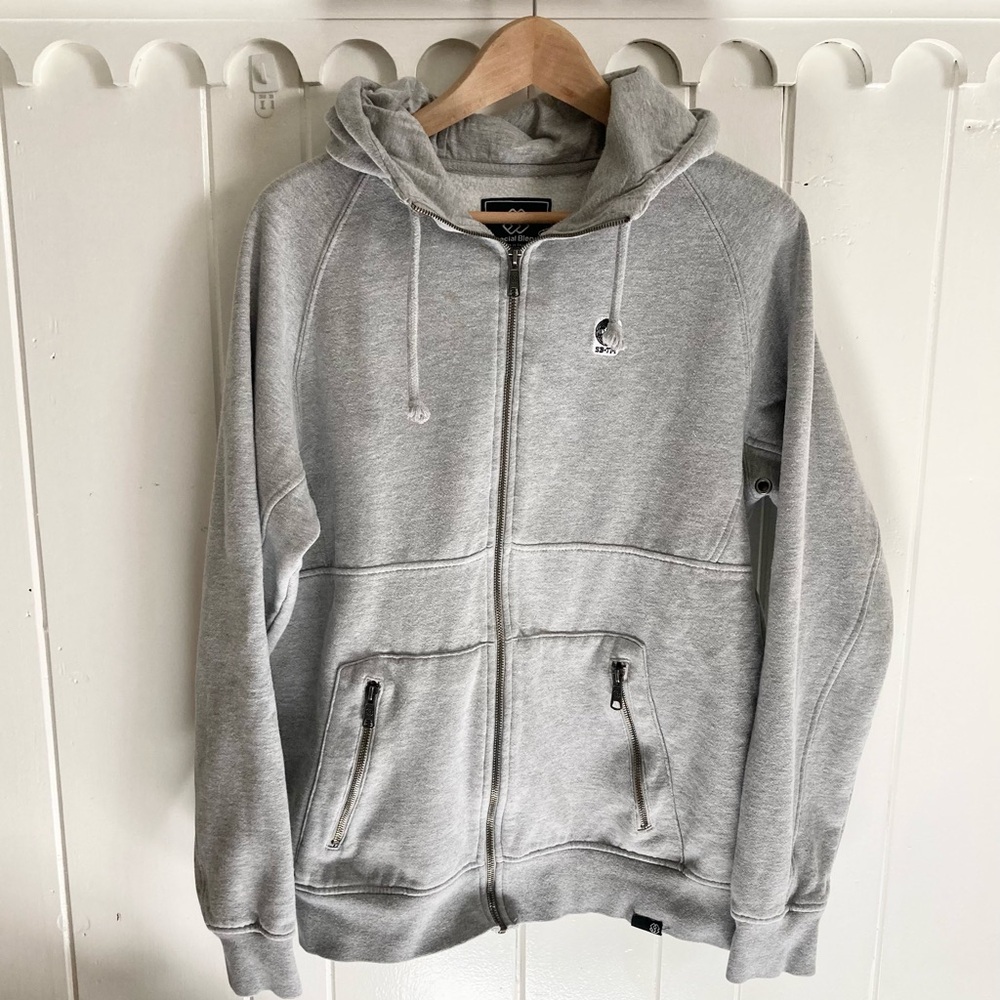 Special Blend / Men's Gray Zip-Up Hoodie
